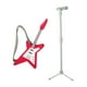 thumbnail image 1 of 2x 1/12 juego de guitarra y micrófono en miniatura, accesorios de fiesta juguetes juego de simulación, decoración de micropaisajismo para el hogar de, 1 of 9