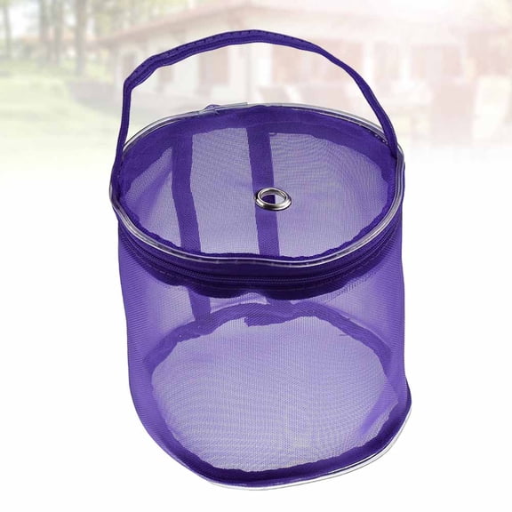WHAMVOX Knitting Bag for Crochet Lovers Yarn Storage Wool Travel Purple