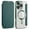 iPhone 16 Pro, variant on Havilah For iPhone 16 Shield Case for Apple 16 Compatible With Magsafe RFID Anti-theft Leather iPhone 16 Case(Green)