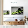 thumbnail image 4 of Elephant Stock Spa Stones On Bamboo Wall Art - Horizontal Canvas Wall Art - Living Room Wall Decor - Floral And Botanical Canvas - Black And Green Decor - 12" x 8", 4 of 8