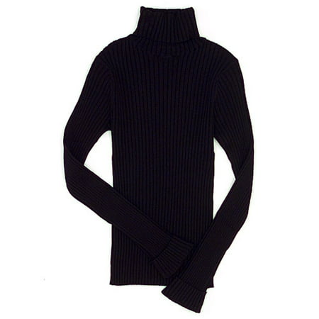 No Boundaries - Juniors Stretchy Ribbed Turtleneck