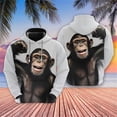 thumbnail image 3 of Sudaderas con gráficos de monos de hip hop, sudaderas con capucha de animales divertidos para hombres, ropa casual, lindos suéteres de simios, chándales kawaii, camisetas Y2k, 3 of 5