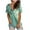 Green, variant on WXLWZYWL Women's Loose Tops Crewneck Print Tees Short Sleeve T Shirt Blouse Loose Tops Green