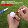 thumbnail image 4 of Golf Ball Line Marker Golf Ball Marker Line Drawing Alignment Tool with 3 Color Pens for Better Alignment Putting 3 Line Golf Ball Line Liner Stencil for Outdoor Golf Training, 4 of 7