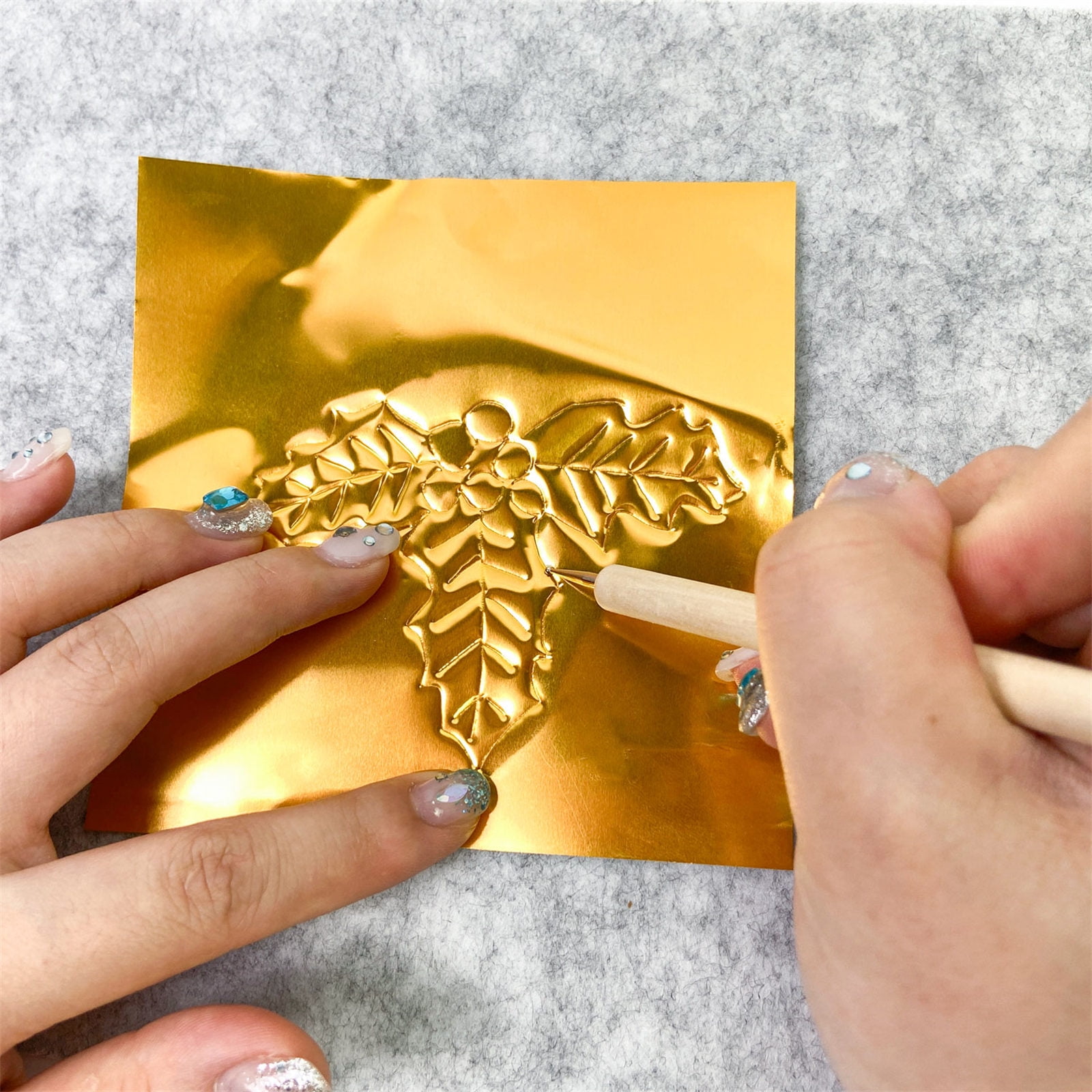 Foil Embossed Holiday Decorations Set Easy Assembly Christmas Art Craft Supplies For Kids And Adults Art Craft Project