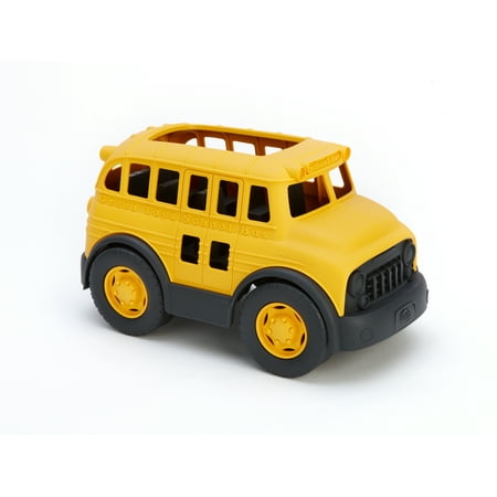 Green Toys School B, Yellow FFP - Pretend Play, Motor Skills, Kids Toy Vehicle. No BPA, phthalates, PVC. Dishwasher Safe, Recycled Plastic, A.