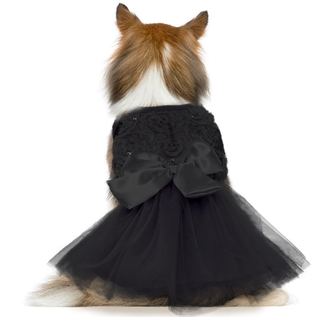 Vestido QBLEEV Wedding para perros medianos con falda tutú de encaje