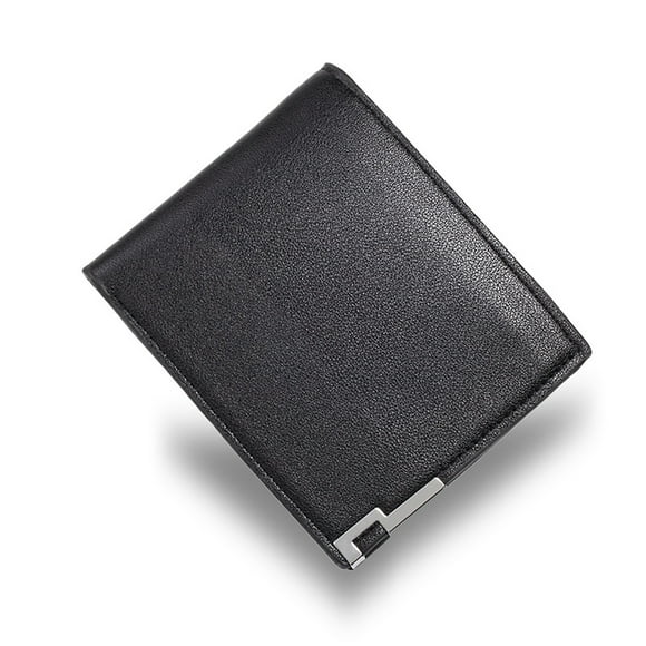 New Men's Horizontal Fashion Multifunctional Hardware Binding PU Wallet Wallet Purse