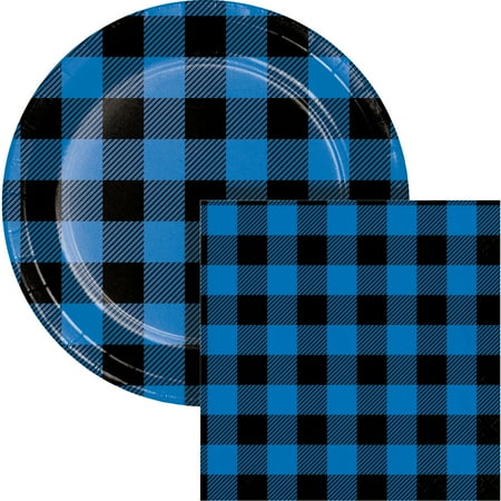 Blue Buffalo Plaid Dessert Kit