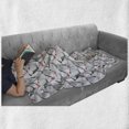 thumbnail image 6 of Poppy Flower Soft Flannel Fleece Throw Blanket, Blooming Floral Design with Abstract Petals and Stems Spring Season Growth, Cozy Plush for Indoor and Outdoor Use, 70" x 90", Multicolor, by Ambesonne, 6 of 6