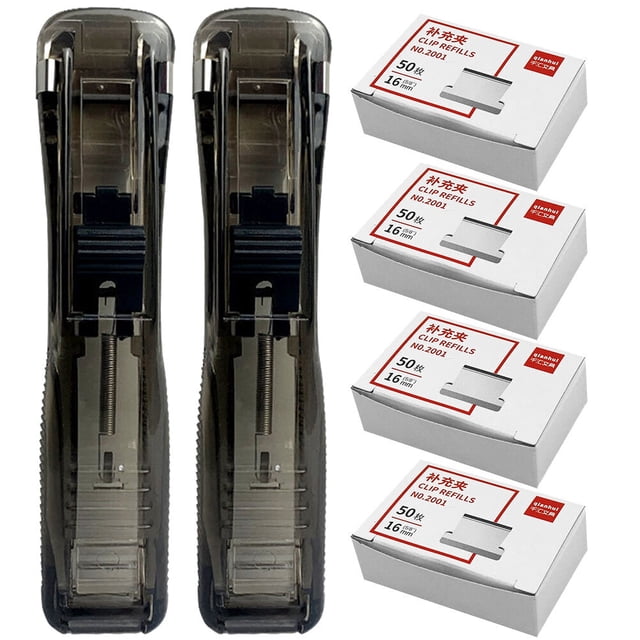 Miangastore 1 Set Refill Paper Clip Dispensers Testing Paper Staplers Portable File Staplers for Office