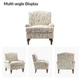 thumbnail image 6 of Upholstered Accent Chair with Wide Back, Lounge Removable Cushion Seating for Home Living Room Spring, 6 of 7