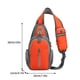 thumbnail image 3 of Bolsa de pecho para hombre - Bolsa bandolera de nylon resistente al agua con múltiples compartimentos • Tira reflectante • Agujero para auriculares • 36x20x9cm, 3 of 4