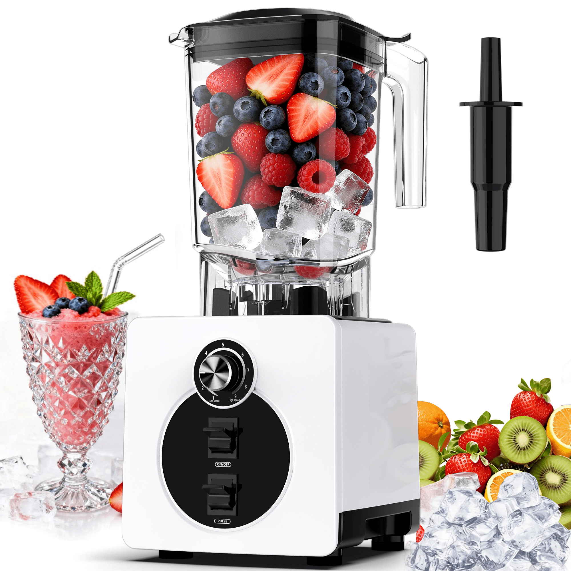 Unbranded 2L 2200W Commercial Blender, Heavy Duty Countertop