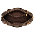 thumbnail image 6 of Wrangler Women's Suede Leather Satchel Handbag, Western Style Top-Handle Shoulder Crossbody Bag with Detachable Strap, Coffee, 6 of 6