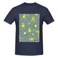 thumbnail image 4 of Bingfone Cute Yoga Frogs Men'S Loose Fit Short-Sleeve Pocket T-Shirt, 4 of 7