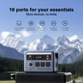 thumbnail image 6 of OSCAL 1800W Solar Generator , PowerMax 1800SE 1024Wh LiFePO4 Battery, 3 AC Outlets (3600W Surge), 800W Fast Charging, APP Control for Home Backup, Camping, RV, 6 of 9