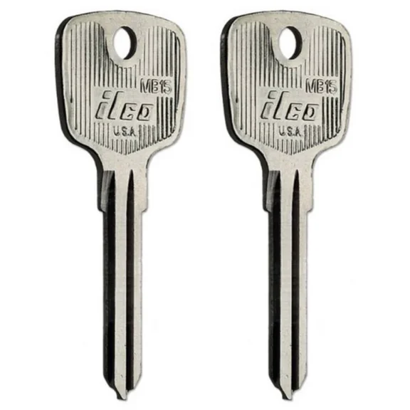 SET OF 2 MB15 / HU22 Mercedes Benz Mechanical Key