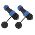 thumbnail image 1 of SD16 Plugs And Sockets, SD16 IP68 Waterproof Connector High Strength G3/8 Thread Solid Contact Pin  For Instrumentation SD16 2Pin Rear Nut,SD16 3Pin Rear Nut,SD16 4Pin Rear, 1 of 8