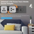 thumbnail image 1 of Universal 3-Pin Track Sockets Power Track Socket Outlet Versatile Electric Mobile Track Socket Power Track Adapter, 1 of 5