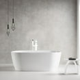 thumbnail image 6 of Westbrass 39" Floor Mount Ultra High Flow Tub Filler with Sleek Handheld Shower, Matte White, 6 of 15