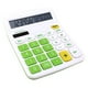 thumbnail image 1 of Calculadora de escritorio, calculadora de oficina con batería de 12 dígitos y pantalla LCD grande, botón grande y sensible, calculadora de escritorio (verde) (1 pieza), 1 of 5