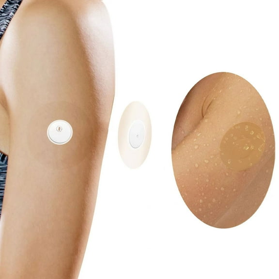 Waterproof Sensor Covers for Libre 3, LiangMai 20 Pack freestyle libre Adhesive Patches Without Glue in The Center, Continuous Protection for 14 Days
