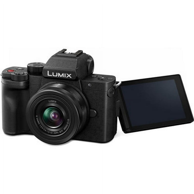 Panasonic Lumix G100 4K Mirrorless Camera with 12-32mm Lens for Photo and  Video Vlogging (DC-G100KK) + Filter Kit + 64GB Card + Card Reader + Bag +  