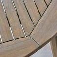 thumbnail image 5 of Noble House Donatella 5 Piece Wooden Round Patio Dining Set in Gray, 5 of 7