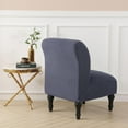 thumbnail image 4 of LKJYER Armless Accent Chair Cover Slipcover,Slipper Chair Stretch Spandex Removable for Armless Chair Furniture Protector for Living Dining Room Hotel, 4 of 7