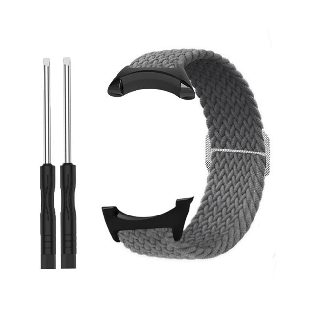 Mistaha Adjustable Elastic Nylon Watch Strap for Sunnto Core 22mm Metal Head - Grey, Durable Material, Vibrant Color Options, Easy-to-Switch Design