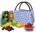 thumbnail image 3 of Easygdp Blue And White Flowers Bolsa de Almuerzo Insulada Reutilizable, Bolsa de Mano y Bandolera para Oficina, Trabajo, Viajes, 3 of 6