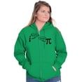 thumbnail image 3 of Rational Real Pi Pie Number Math Nerd Zip Up Hoodie Men's Women's Brisco Brands S, 3 of 6