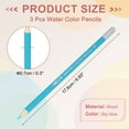 thumbnail image 2 of Uxcll Watercolor Pencils,  Sky blue Color Pencil Set Sketch Coloring Drawing Colored Pencils Bulk Artist Drawing Supplies for Adult Coloring Book Blending, 3 Pcs, 2 of 6