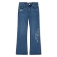 thumbnail image 4 of Levi Strauss Signature Girls Butterfly Embroidered Flare Jean, Size 5-18, 4 of 8