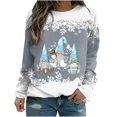 thumbnail image 2 of jsaierl Oversized Sweatshirts for Women Crew Neck Long Sleeve Shirts Christmas Gnomes Pattern Tops Dressy Casual 2024 Blouse Tee Pullover, 2 of 4