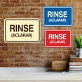 thumbnail image 2 of Signs ByLITA Classic Framed Rinse (Aclarar) Sign (Brushed Silver) - Large, 2 of 6
