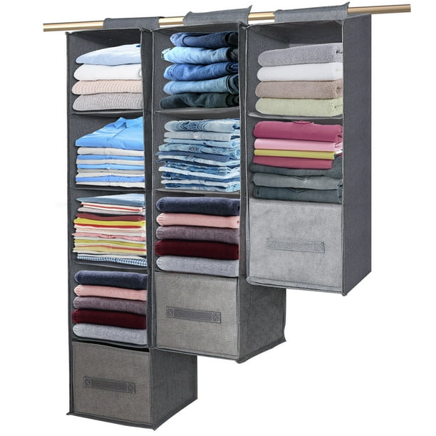 Lapalife Hanging Closet Organizer Foldable Hanging Shelves can be
