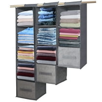 Lapalife Hanging Closet Organizer Foldable Hanging Shelves can be Equipped with Detachable Drawers for Wardrobe Organize