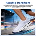 thumbnail image 5 of AOV Mens Wide Toe Box Walking Shoes Orthotic Running Sneakers Arch Support Tennis Athletic Shoes for Plantar Fasciitis Bunions WhiteGrey Size 7, 5 of 6