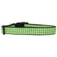 thumbnail image 2 of Pet Dog  Cat Nylon Collar or Leash, "Houndstooth Lime Green", 2 of 2