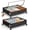 Black, variant on 80L Under Bed Storage with Wheels, 2 Pack Under Bed Storage Containers with Lids for Clothes, Shoes and Blankets, Metal Rolling Underbed Storage Drawers for Bedrooms and Dorms, Black