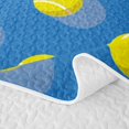 thumbnail image 5 of Manfei Boys Tennis Twin Quilt Set, Sport Twin Coverlet Set, Blue Yellow, Navy Reversible 2-Piece, 1 Bedspread and 1 Pillowcase, 5 of 7