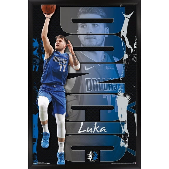 NBA Dallas Mavericks - Luka Doncic 19 Wall Poster, 22.375" x 34" Framed