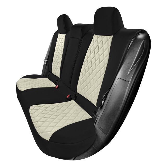 For Toyota Corolla 2020-2024 FH Group Custom Fit Neoprene Car Seat Covers Waterproof Beige - Rear Seat