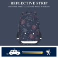thumbnail image 5 of FORMRS Unisex School Backpack 17" Student Travel Bag with Laptop Compartment, Red and Blue Fireworks Pattern, 5 of 7