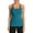 french navy, variant on Attraco Women Solid Ribbed Workout Tank Tops Builting in Bra Tight Racerback Scoop Neck Sports Top