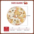 thumbnail image 4 of Bingfone Christmas Tree Skirt Mat Christmas Decoration Interior 30"-Groovy Floral, 4 of 8