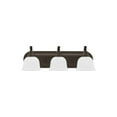 thumbnail image 1 of Sea Gull Lighting 44627-782 Wheaton - Three Light Bath Bar  Heirloom Bronze Finish with Satin Etched Glass, 1 of 2