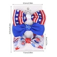 thumbnail image 3 of Regalos de fiesta Poaug, gran oferta, 3 piezas, tocado para fiesta del Día de la Independencia para niños, banda de hilo para decoración del Día Nacional de EE. UU., clip de borde para el Día de la, 3 of 3